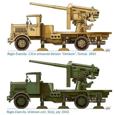 Italeri 1/72 Autocannone 3RO Flugabwehrkanone mit 8 Figuren Modellbausatz Bild 3