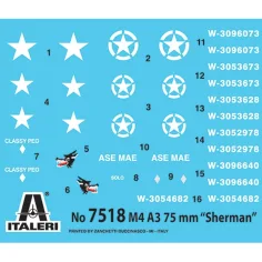 Italeri 1/72 M4A3 75mm Sherman Panzer 2er Modellbausatz-Set Bild 2