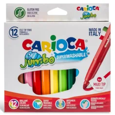 Jumbo Filzstift-Set 12 Stück - Carioca Bild 2