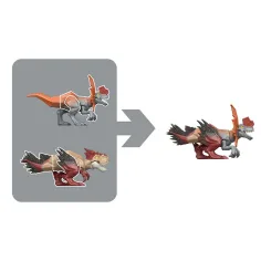 Jurassic World: Mayhem Mix-Ups DIY Mutanten-Dino Dilophosaurus - Mattel Bild 2