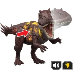 Jurassic World: Metriacanthosaurus angreifender Dino mit Sound und Licht – Mattel Bild 3