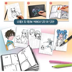 Kids Art: Manga Academy kreatives Malbuch - Lisciani Bild 3