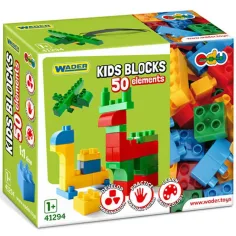 Kids Bloks Bausteine, 50-teiliges Set – Wader