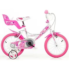Herzchen Kinderfahrrad in Größe 14 - Dino Bikes Fahrrad