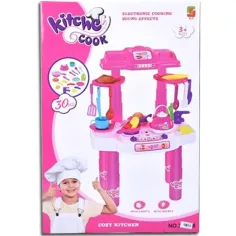 Küchenkoch Pink Spielküche mit Licht und Sound