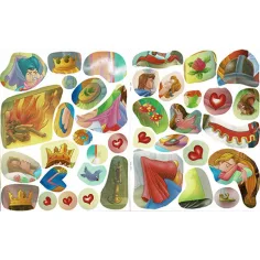 Klebe Prinzessinnen! - Dornröschen Stickerheft Bild 3
