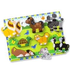 Kleine Lieblinge dickes Holz Formpuzzle 8 Teile - Melissa & Doug