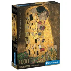 Klimt: Der Kuss Museum Sammlung 1000 Teile Puzzle mit Poster - Clementoni