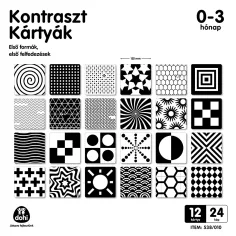 Kontrastkarten für Babys von 0-3 Monaten 12er Set