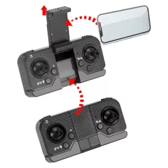 KOO: Kotaro 058 zusammenklappbarer Fernbedienungsdrone mit Doppelkameras und LED-Beleuchtung Bild 7