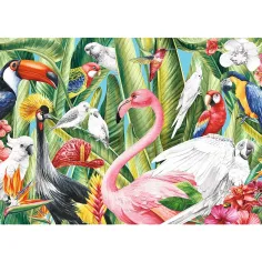 Kreative Paradiesvögel 500-teiliges ausmalbares Puzzle - Trefl Bild 2
