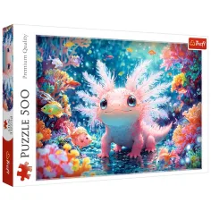 Lächelnder Axolotl 500 Teile Puzzle - Trefl