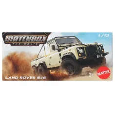 Matchbox A Film: Land Rover 6x6 Pappschachtel Spielzeugauto 1/64 – Mattel