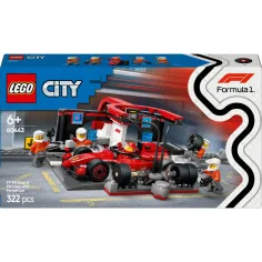 LEGO® City: F1®-Boxengasse und Personal mit Ferrari-Auto (60443) Bild 1
