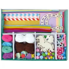 LENA: Premium Pferde Bastelkoffer 400-teiliges kreatives Spielset Bild 2