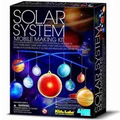 Leuchtendes mobiles Sonnensystem Bastelwissenschaftsspiel Bild 1