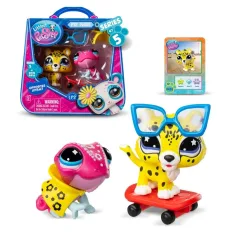 Littlest Pet Shop: Doppeltes Haustierfiguren-Paket S5 - Chamäleon und Jaguar Bild 2