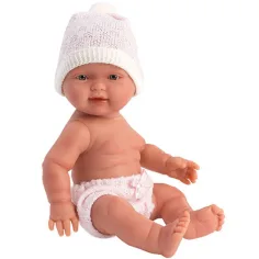 Llorens: Bebita 26 cm großes Mädchenpuppe mit Kinderbett Bild 2