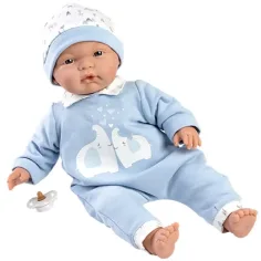 Llorens: Joel Baby im Elefanten-Strampler 38cm