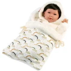 Llorens: Mimi Llorana 42 cm große Puppe mit Geräusch und Schlafsack Bild 3