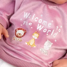 Llorens: Tina 43 cm große Neugeborenenpuppe mit Kissen und rosa Mütze Bild 3