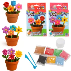 Lufttrocknender Knetmasse Blumenbastelset in verschiedenen Varianten 1 Stück Bild 1