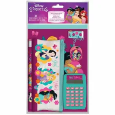 Luna: Disney Prinzessinnen Schreibset mit Taschenrechner 6er-Pack