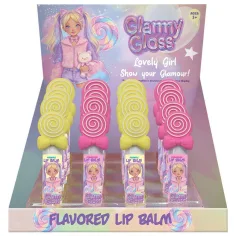 Luna: Glammy Gloss Lollipop-förmiger aromatisierter Lippenbalsam in verschiedenen Varianten 1 Stück