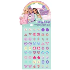 Luna: Glammy Gloss selbstklebendes Ohrring-Aufkleber-Set mit verschiedenen Mustern Bild 1