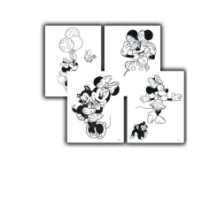 Luna: Minnie Maus Malbuch, mit Aufklebern und 6 Filzstiften Bild 3