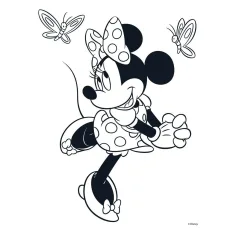 Luna: Minnie Maus Malbuch, mit Aufklebern und 6 Filzstiften Bild 4