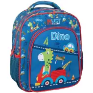 Luna: Must Team Dinosaurier abgerundeter Kindergarten-Rucksack mit 2 Fächern, 27x10x31cm