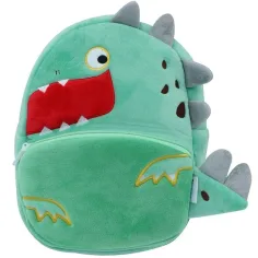 Luna: Must Team Dinosaurier gemusterter Kindergarten Plüsch Rucksack 27x10x24cm