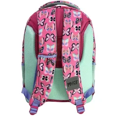 Luna: Must Team Schultasche mit Schmetterling, abgerundet, 3 Fächer, Rucksack 32x18x43cm Bild 2