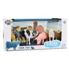 Luna: Set mit 4 Spielzeugfiguren von Farmtieren Bild 1