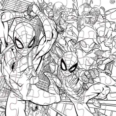 Luna: Spider-Man 42-teiliges ausmalbares Puzzle Bild 3