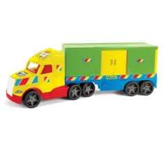 Magic Truck Basic: LKW mit Kastenanhänger und Licht 80cm - Wader Bild 2
