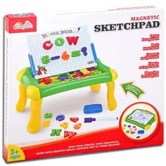 Magnetisches Zeichentisch-Set mit Buchstaben und Zahlen 33cm