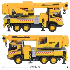 Majorette: Volvo Kranwagen mit Licht und Sound 22 cm - Simba Toys Bild 2