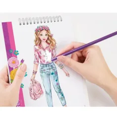 Make it Real: Modedesigner Skizzenbuch mit Zubehör - Romantische Kleider Bild 4