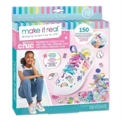 Make It Real: Sticker Chic Schuhdekoration - Der modische Weg des Regenbogens