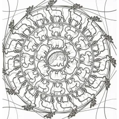 Mandala und Malbücher - Wildtiere Bild 3