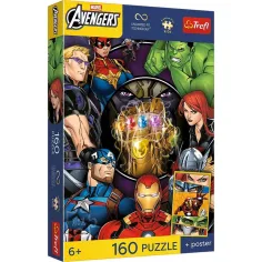 Marvel Avengers 160-teiliges UFT Puzzle mit Poster - Trefl Bild 1