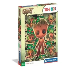 Marvel Guardians of the Galaxy Groot 104-teiliges Supercolor-Puzzle - Clementoni