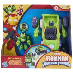 Marvel: Iron Man 2 in 1 Mech Hulk Auto und Figuren-Set - Hasbro