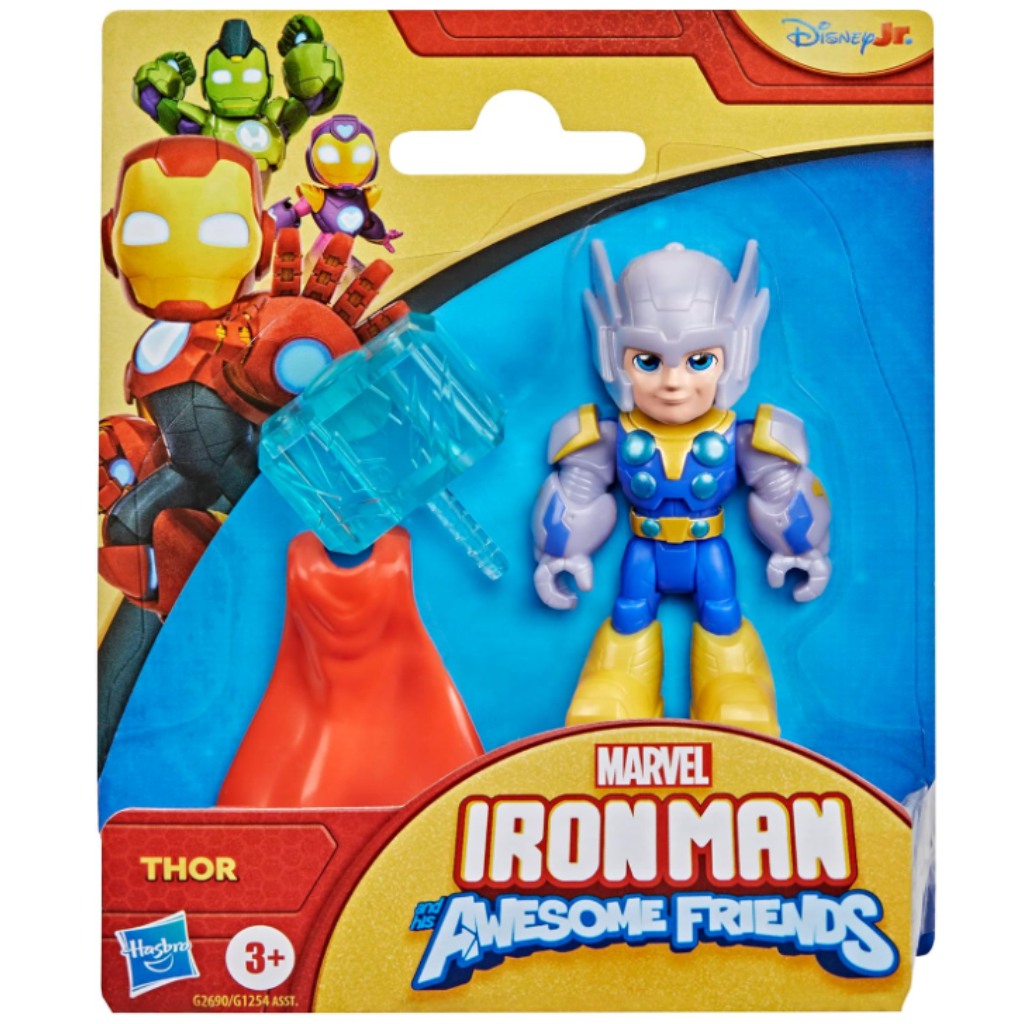 Marvel Iron Man und seine fantastischen Freunde: Thor Actionfigur mit Zubehör - Hasbro