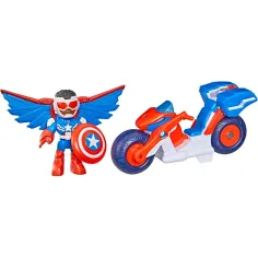 Marvel Iron Man und seine wunderbaren Freunde - Captain America und Super Bike Fahrzeug - Hasbro Bild 2
