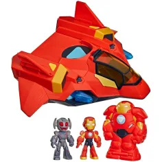 Marvel Iron Man und seine fantastischen Freunde - Giant Sized Armor Iron Jet Spielset - Hasbro Bild 2