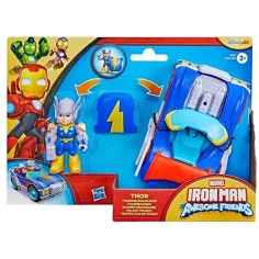 Marvel Iron Man und seine wunderbaren Freunde - Thor und Thunder Roadracer Fahrzeug - Hasbro