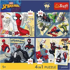 Marvel Spider-Man - 4 x 88 Teile Premium Plus Kids Puzzle - Trefl Bild 2